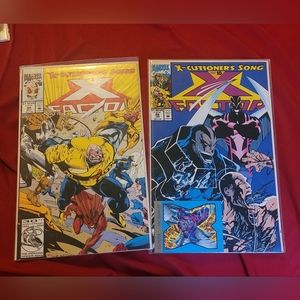 2 vintage x factor  marvel comic books